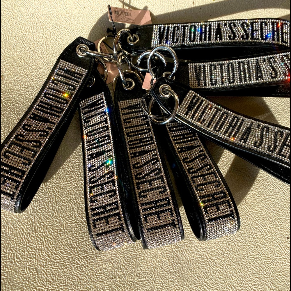 VictoriaSecret Bling Rhinestone wristlet keychain